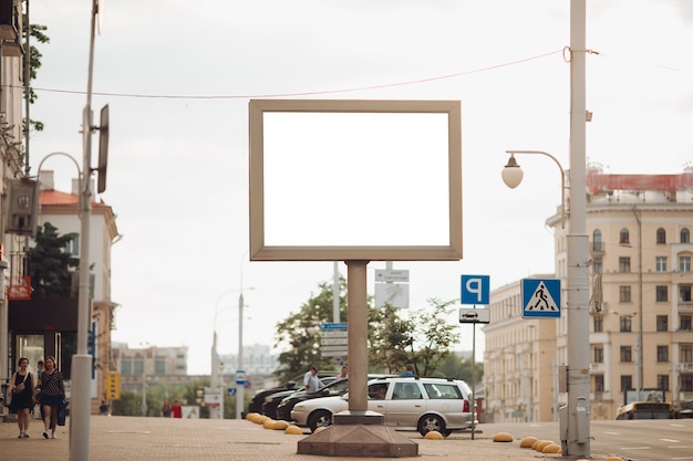 Free photo a large billboard on the street