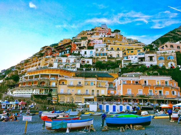 Free Photo lattari mountains regional park castellammare italy with a clear blue sky