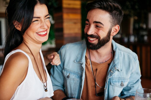 Laughing couple