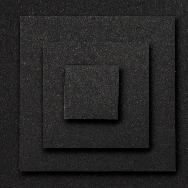 Layers of black squares background