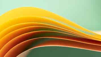 Free photo layers of yellow colored papers