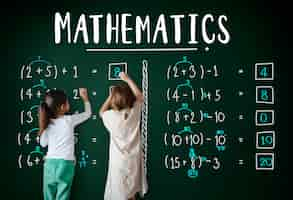 Free photo learning education mathematics calculation teaching concept