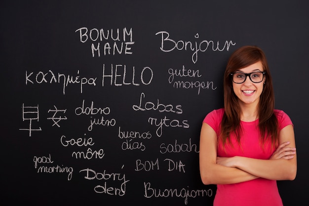 Free photo learning foreign languages