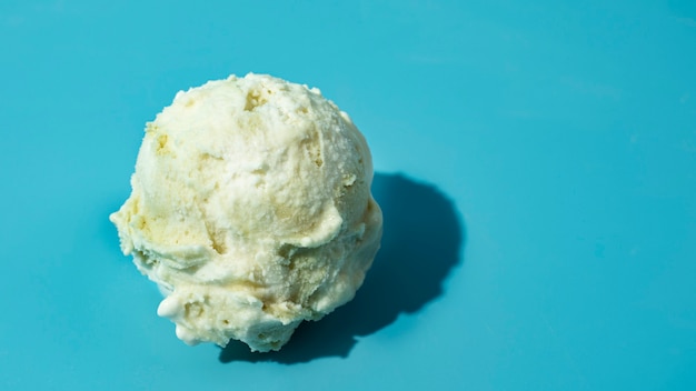 Lemon ice cream ball