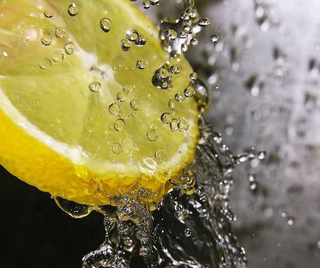 Lemon and water