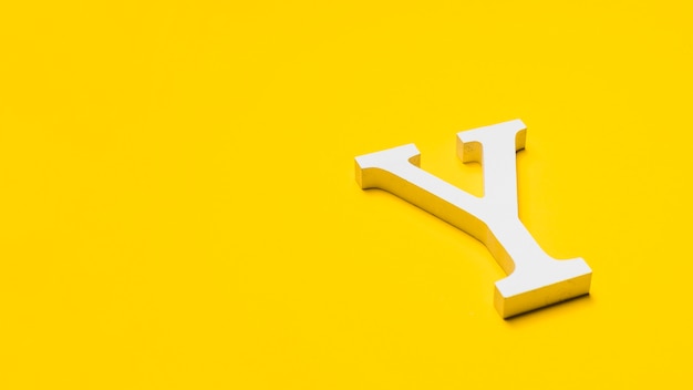 Free Photo letter y on floor with copyspace