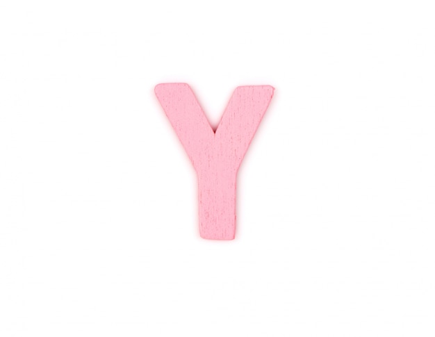 Free photo letter y made of wood