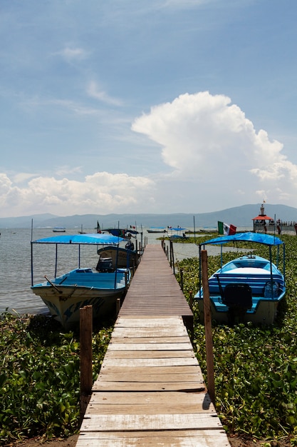 Free photo life in mexico landscape with boats