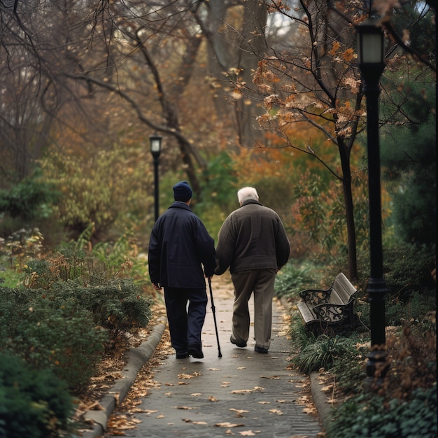 Free Photo lifestyle scene showing care and support from people in the community