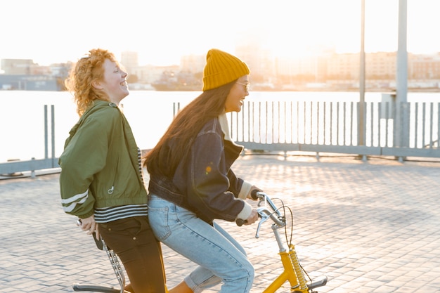 Lifestyle of young friends outdoors