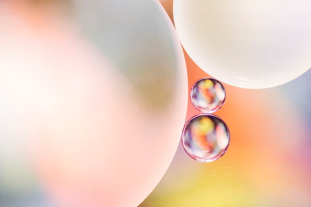 Free Photo light bubbles and transparent drops