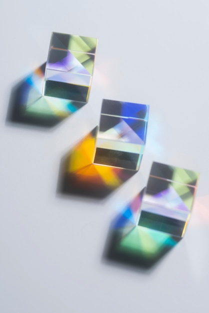 Free Photo light prisms colorful effect