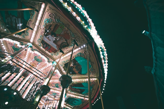 The lights of the carousel