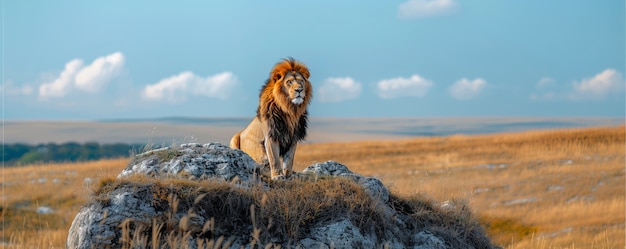 Lion pride in dry forest