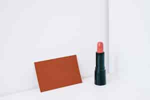 Free photo lipstick and card