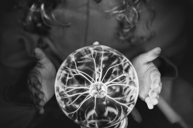 Little fortune teller with a plasma ball