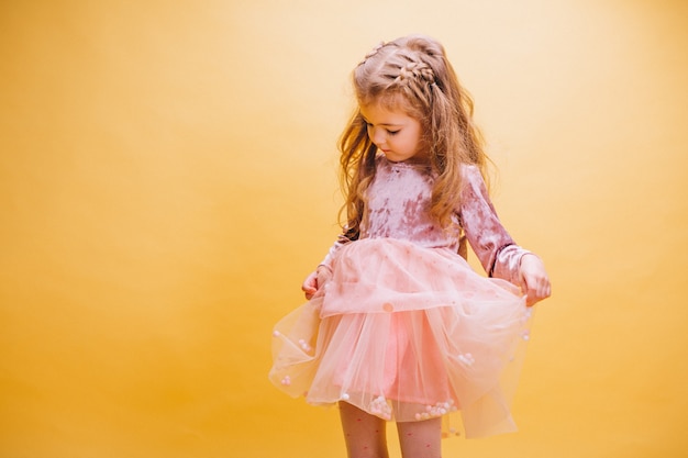 Little girl in cute dress