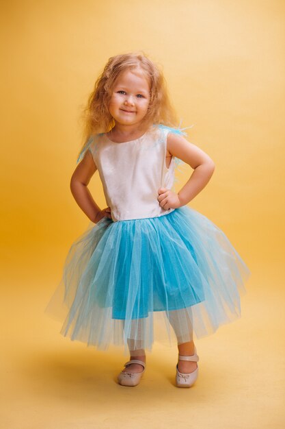 Little girl in cute dress