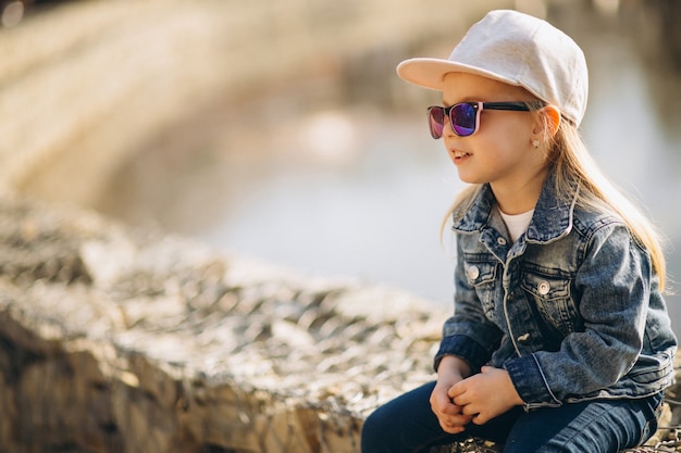 Little girl sitting