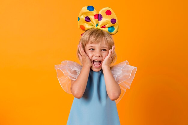 Little girl with festival costume