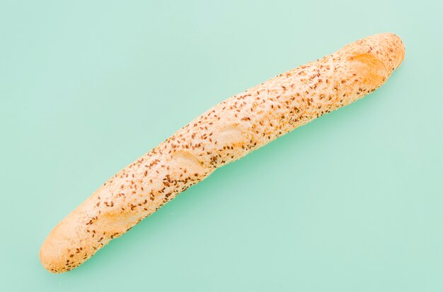 Loaf of bread with color background