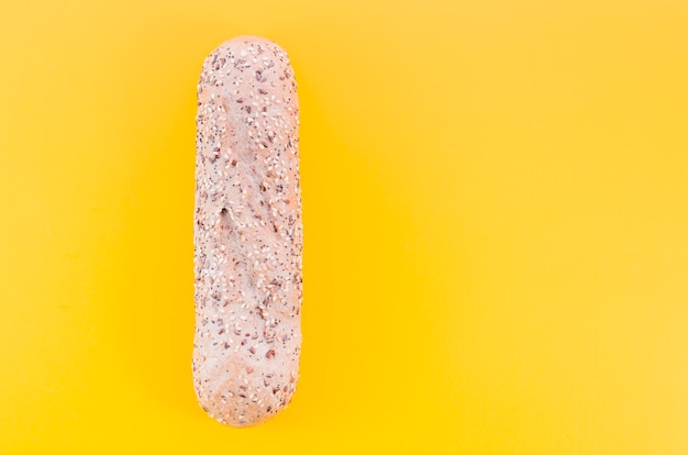 Loaf of bread with color background