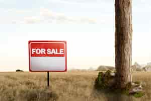 Free photo location symbol on land sale