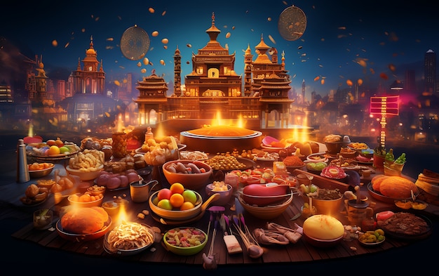 Free Photo lohri celebration in india