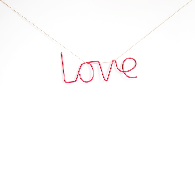 Free Photo love letters on clothes line