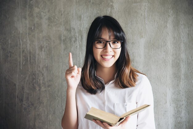 Lovely Asian young lady portriat - happy woman lifestyle concept 