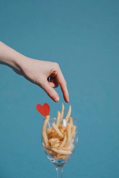 Loving french fries