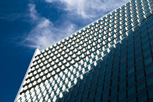 Free Photo low angle imposing building with shadow