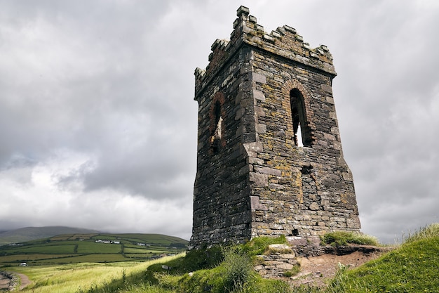 Low angle shot of the ancient Hussy's Folly