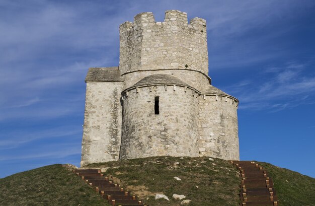 Low angle shot of St. Nicolas Church in Nin Croatia