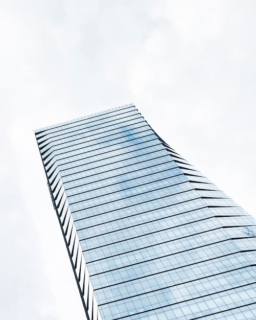 Free Photo low angle tall building design