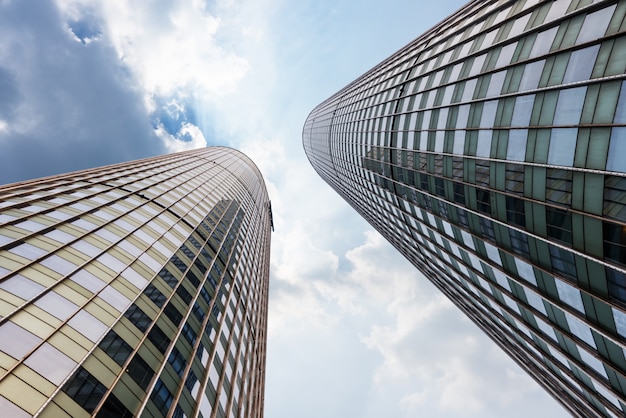 low angle view of skyscrapers