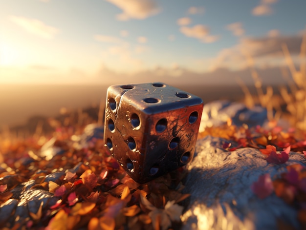 Lucky dice game background