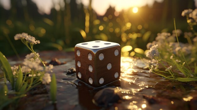 Lucky dice game background