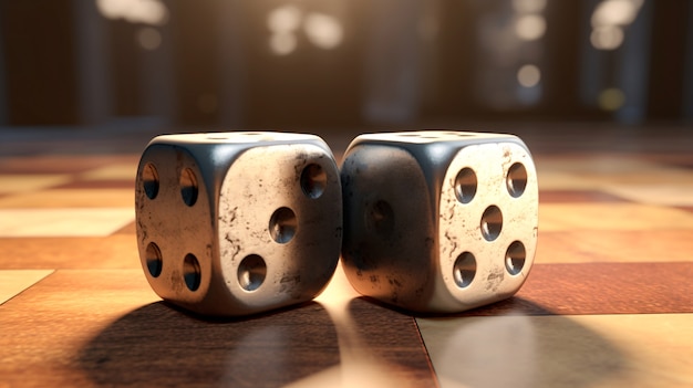 Free photo lucky dice game background