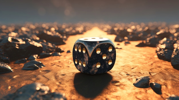 Free photo lucky dice game background