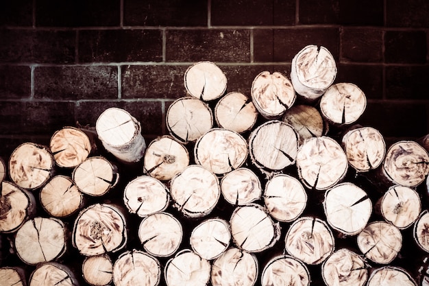 Free Photo lumber woodpile bark nature rural