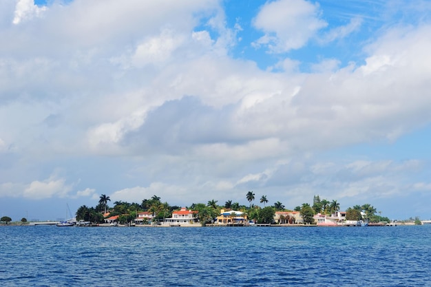 Luxury house on Hibiscus Island in downtown Miami, Florida.