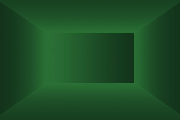 Luxury plain green gradient abstract studio background empty room with space for your text and picture