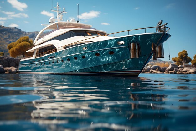 luxury private yacht background