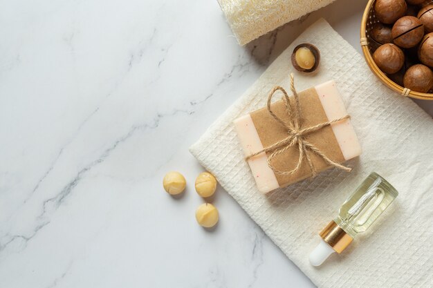 Macadamia soap skin care treatment