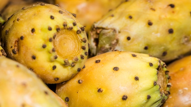 Free Photo macro shot of fresh fruits in market