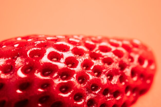 Macro strawberry texture