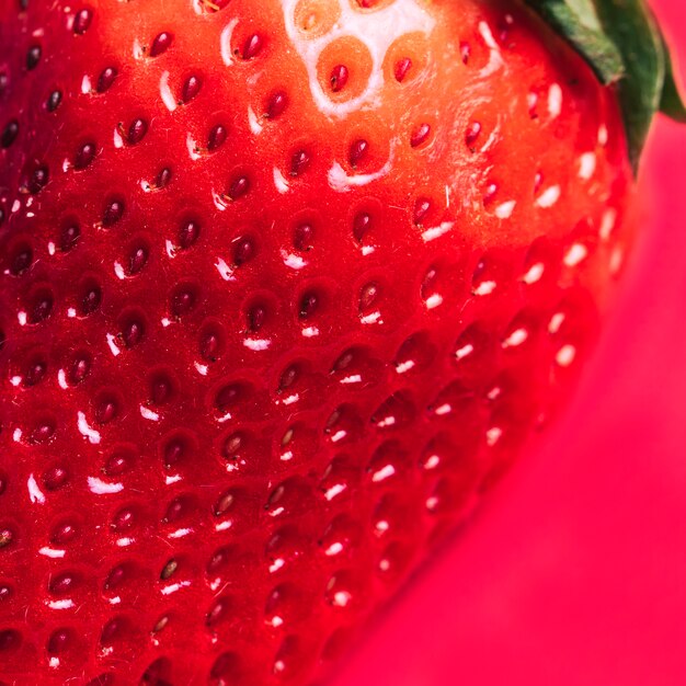 Macro strawberry texture