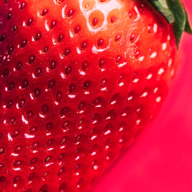 Macro strawberry texture