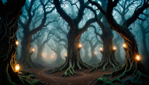 Free photo magical and fantasy landscape